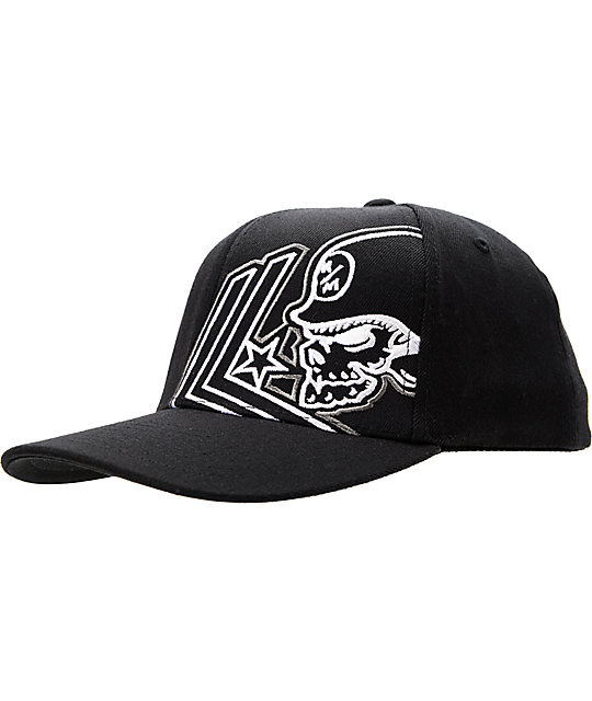 Metal Mulisha Apart Curved Black Flexfit Hat 