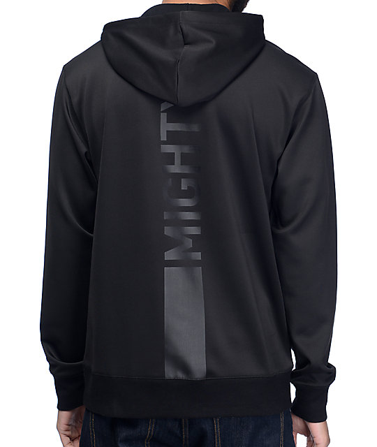 Mighty Healthy Teched Black Tech Fleece Hoodie Zumiez
