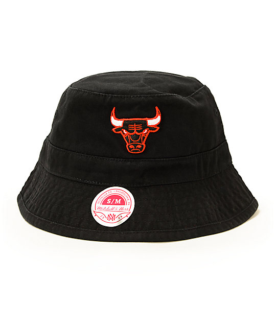 NBA Mitchell and Ness Bulls Bucket Hat Zumiez
