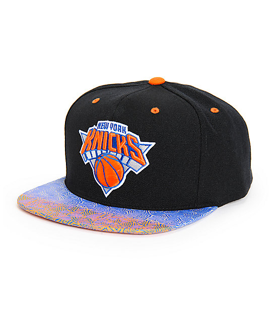 NBA Mitchell and Ness Knicks Court Vision Snapback Hat | Zumiez