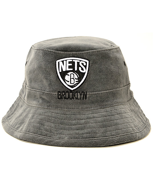 NBA Mitchell and Ness Nets Team Color Cord Bucket Hat Zumiez