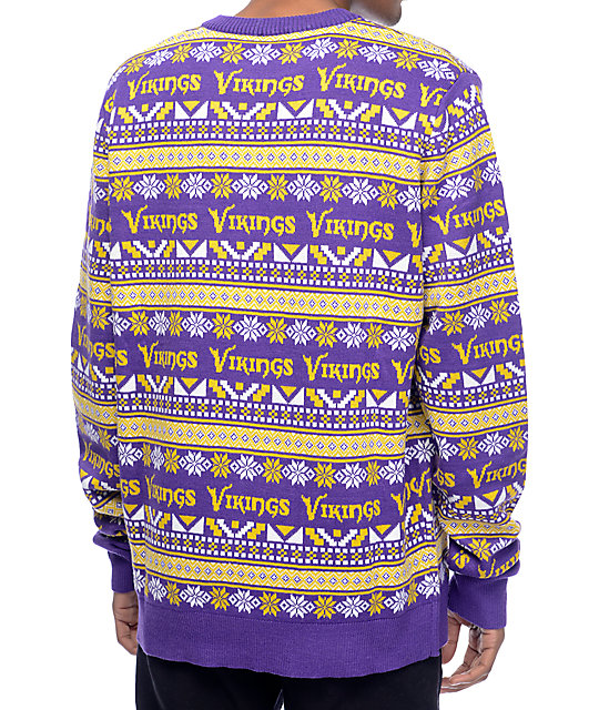 NFL Forever Collectibles Vikings Aztec Sweater | Zumiez