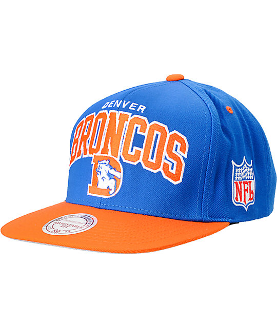 NFL Mitchell and Ness Denver Broncos Snapback Hat Zumiez