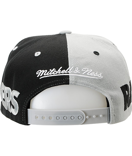 raiders mitchell and ness snapback