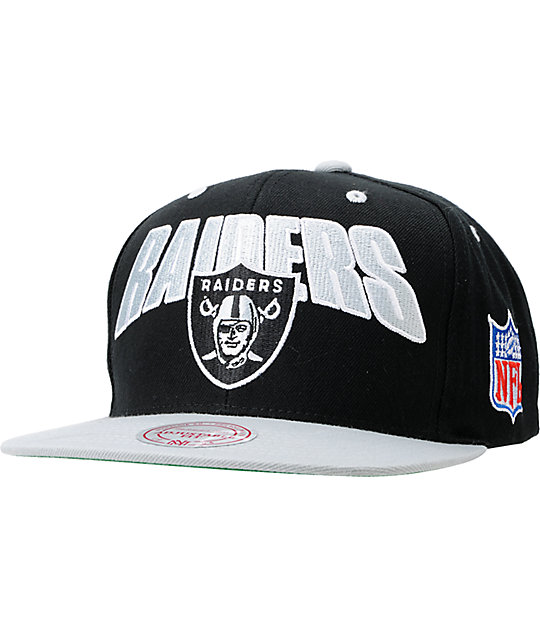 raiders mitchell and ness snapback