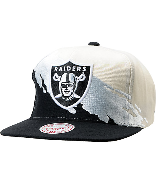 raiders mitchell and ness snapback