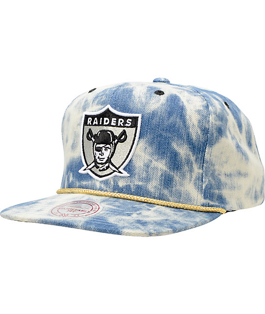 raiders mitchell and ness snapback