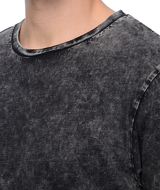 Neff Contact Black Washed TShirt Zumiez