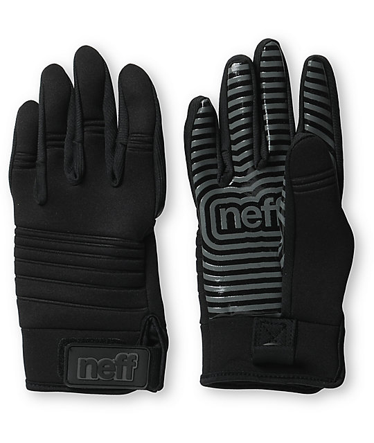 Neff Daily Black Pipe Snowboard Gloves Zumiez