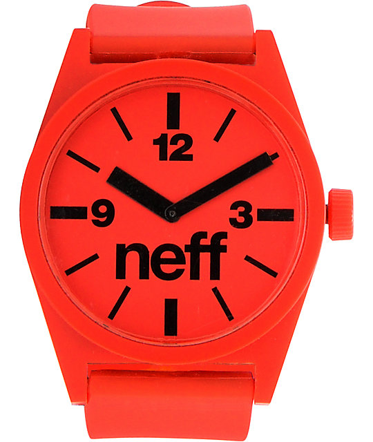 Neff Daily Red Analog Watch Zumiez