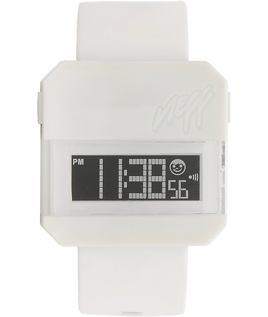 Neff Digi White Digital Watch Zumiez