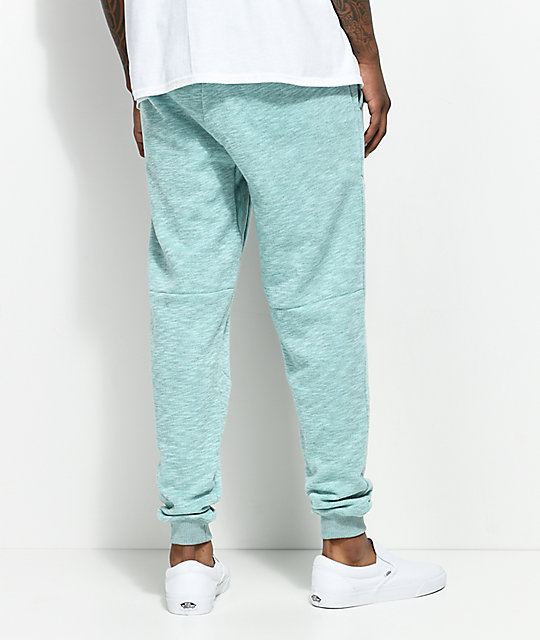 teal blue joggers