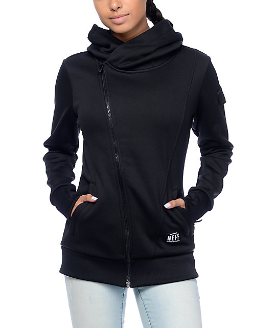 black tech fleece jacket