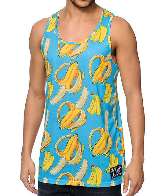 Neff Going Bananas Blue Tank Top