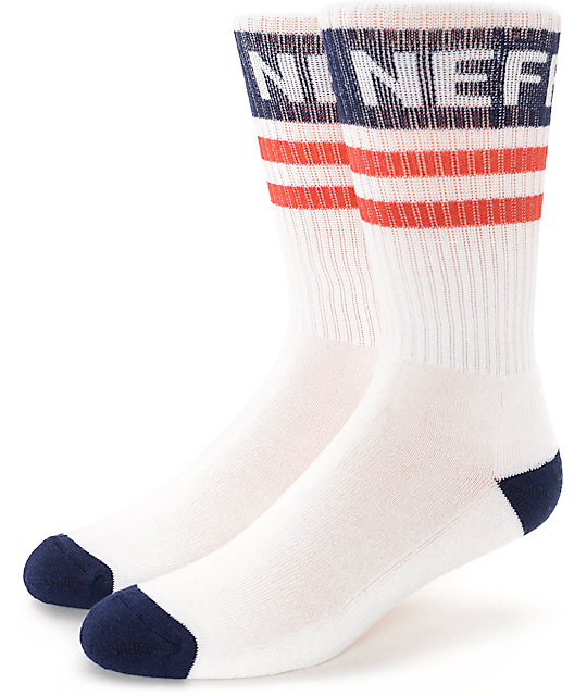 Neff Promo Red, White & Blue Crew Socks Zumiez