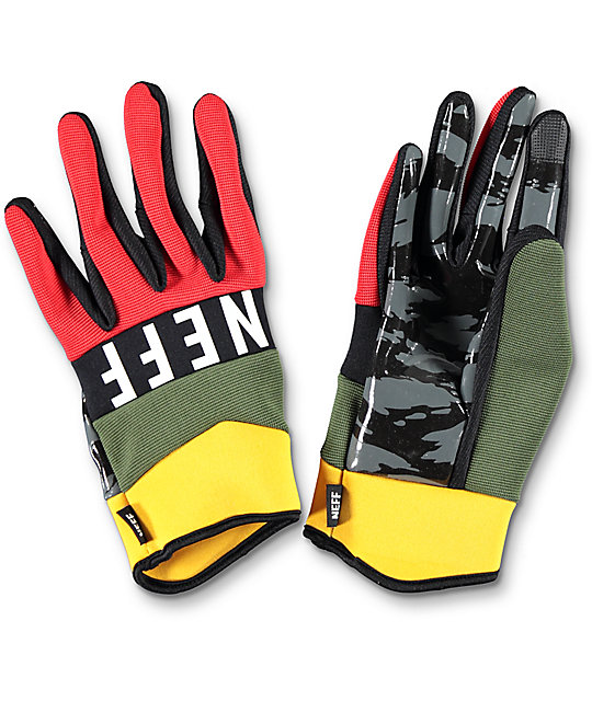 Neff Ripper Rasta Pipe Snowboard Gloves Zumiez