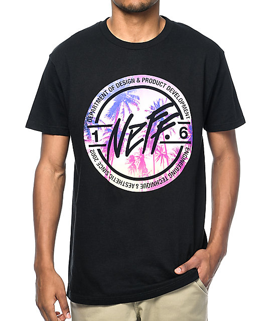 Neff Stamper Sunset Black TShirt Zumiez