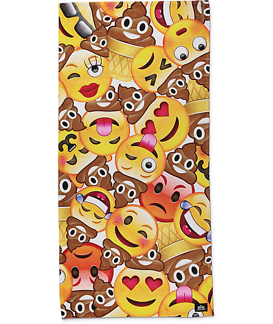 Night Shift Emoji Beach Towel