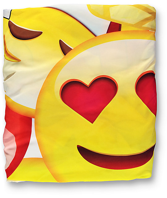 Night Shift Emoji Queen Sized Fitted Sheet Set Zumiez