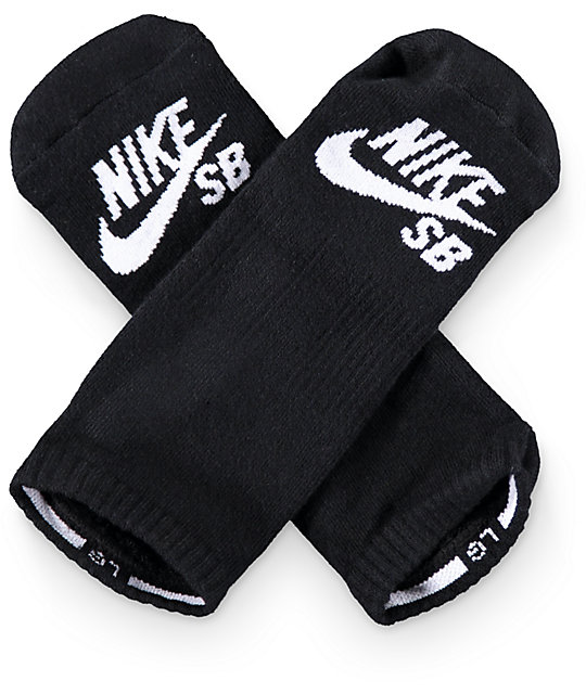 women's nike no show socks black