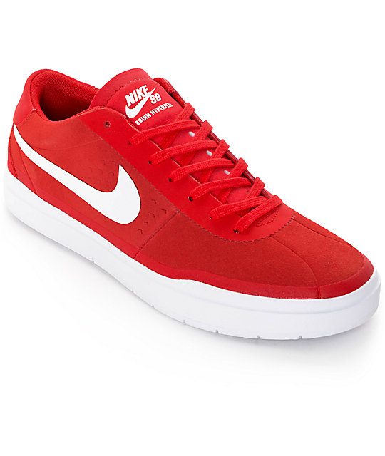 nike bruin red and white