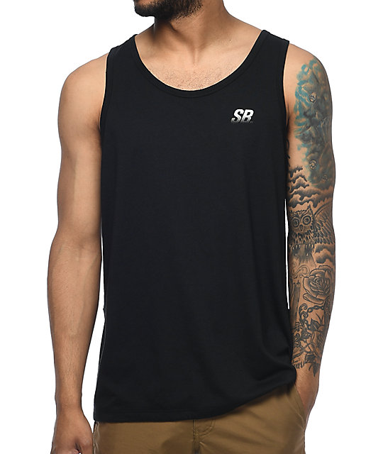 nike dri fit black tank top