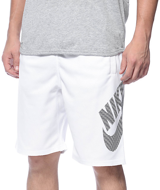 Nike SB DriFit Sunday Stripe White Shorts Zumiez