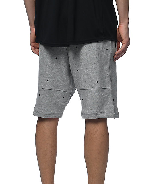 nike grey sweat shorts