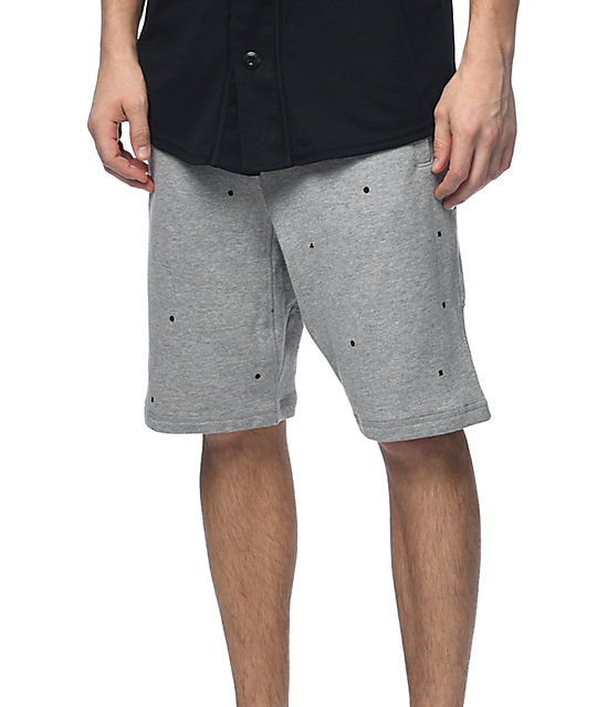 nike grey sweat shorts