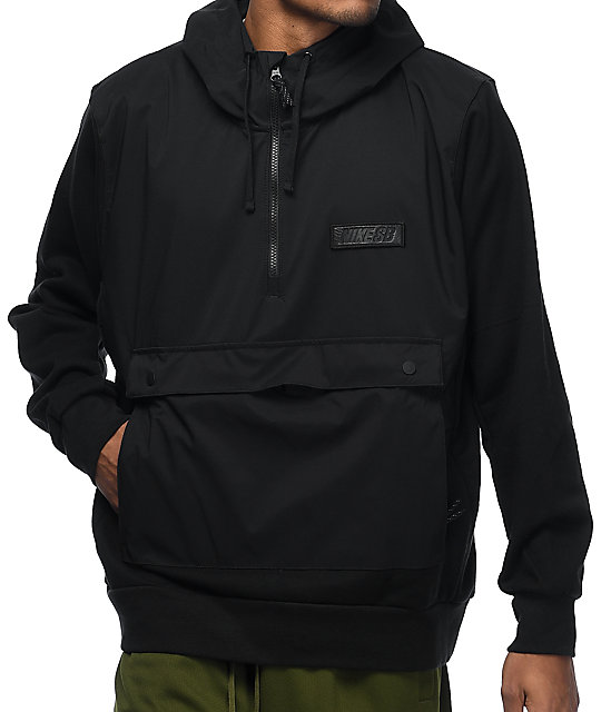 abrigo nike hombre negro