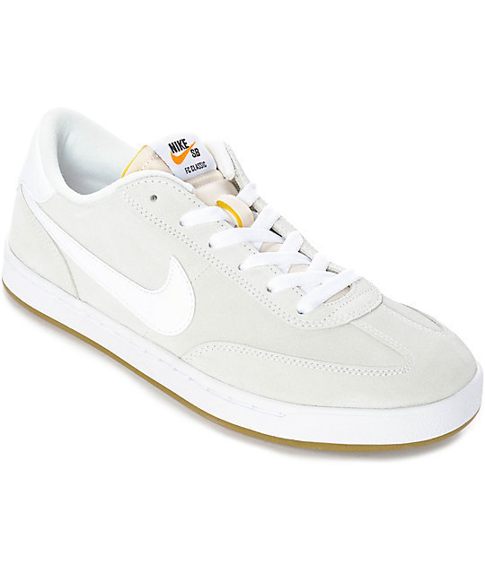 Nike Sb Fc Classic Summit White Skate Shoes Zumiez 2199