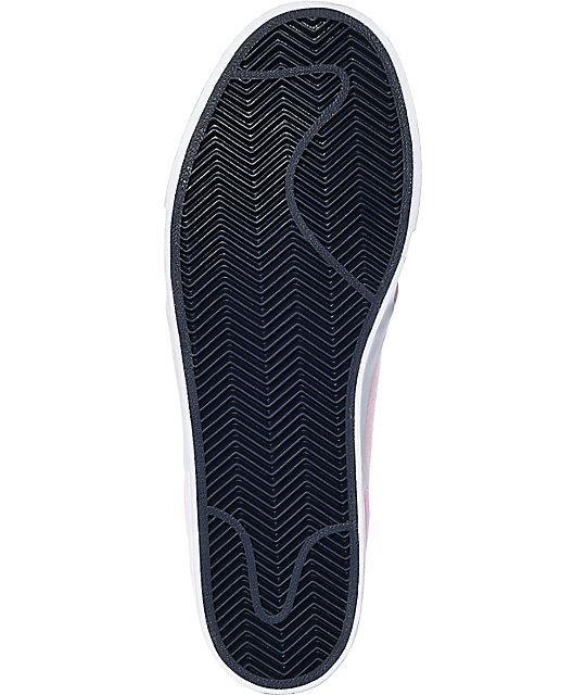 nike sb janoski prism pink & navy canvas skate shoes