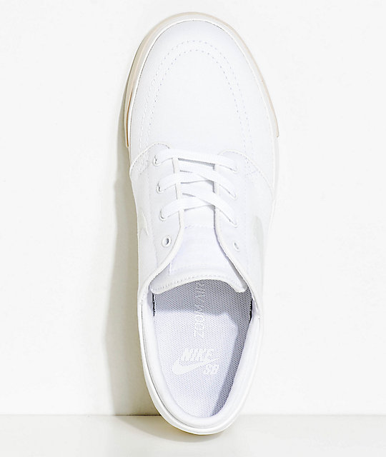 nike stefan janoski white canvas