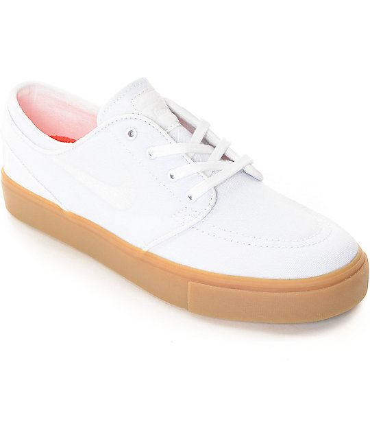 nike janoski white canvas