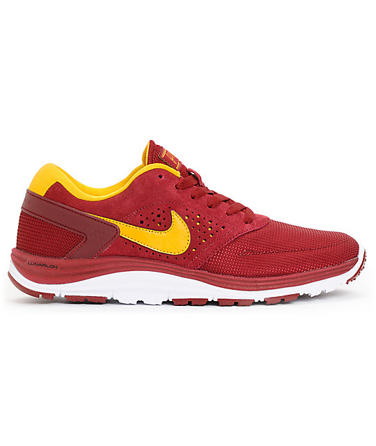 red white gold nike shoes