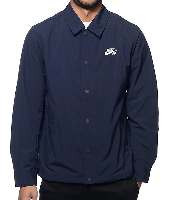 nike sportswear snap front coaches jacket
