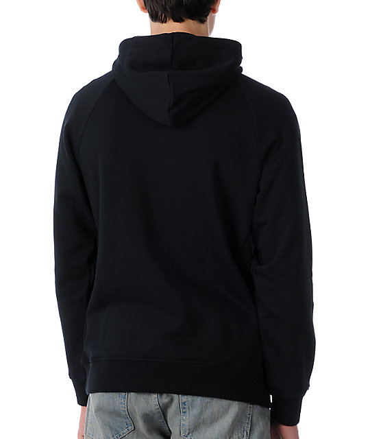 nike zip up hoodie black