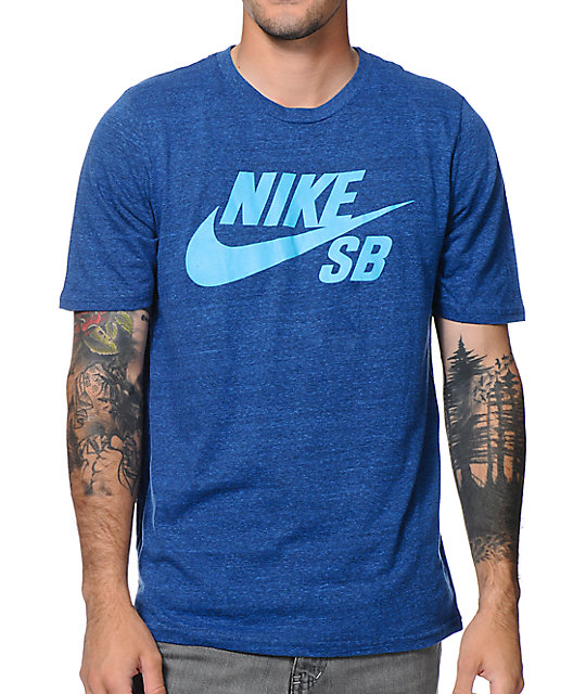 nike t shirt blue