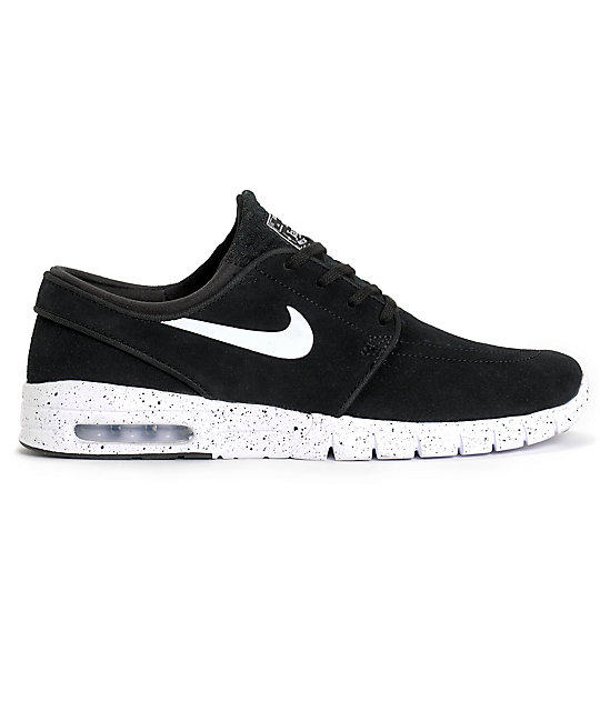 nike janoski max black white