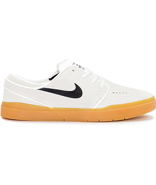 Nike SB Stefan Janoski Hyperfeel Summit White Skate Shoes | Zumiez
