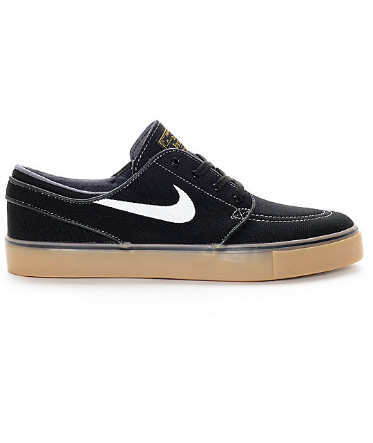 nike janoski black and white