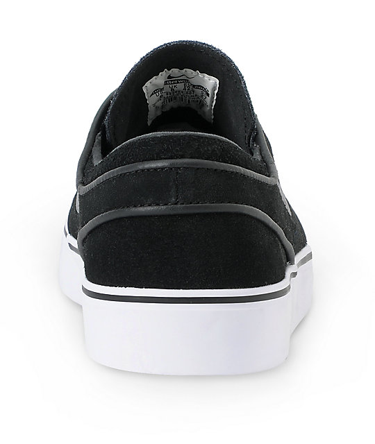 nike sb zoom stefan janoski suede trainers in black