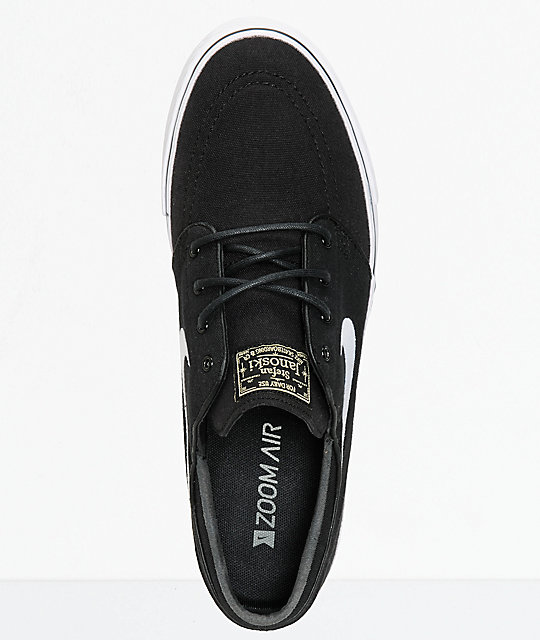 nike sb janoski black canvas skate shoes