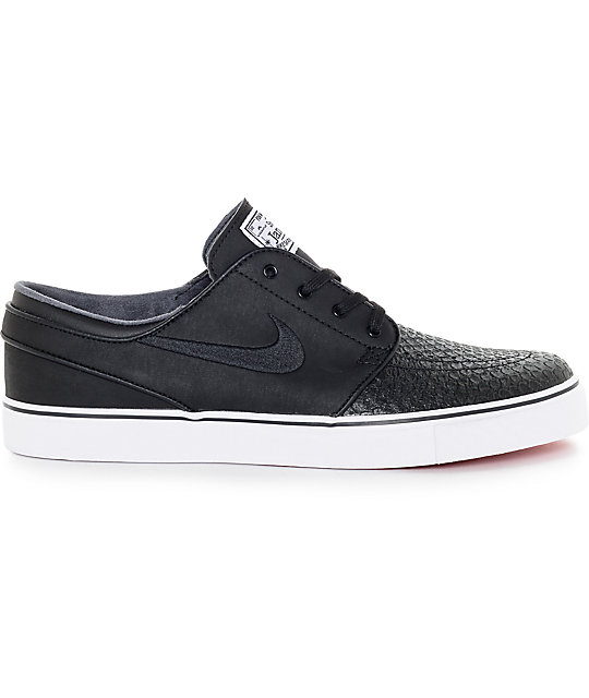 stefan janoski black leather