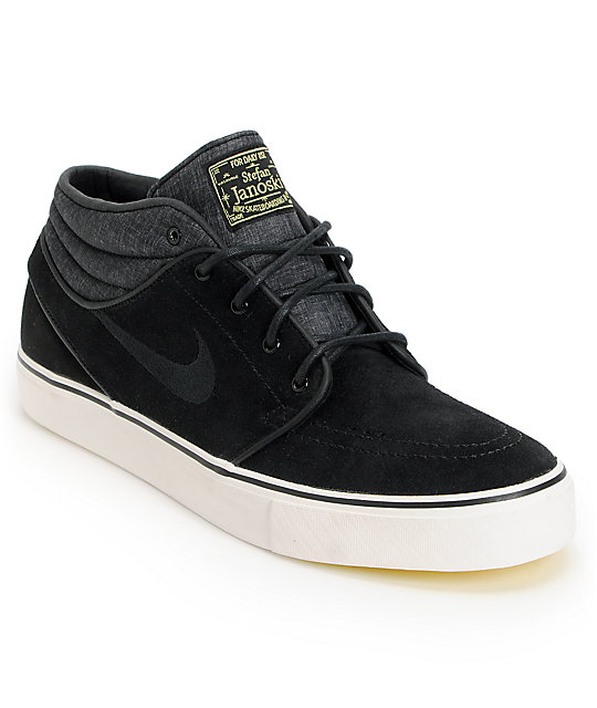 nike janoski mid black