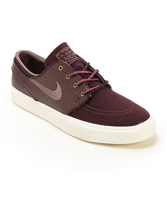 nike sb zoom stefan janoski burgundy