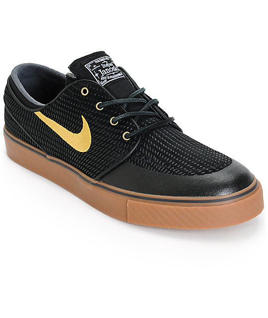 nike sb janoski black and gum