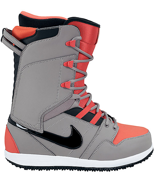 Nike Vapen Charcoal, Black & Challenge Red Snowboard Boots Zumiez
