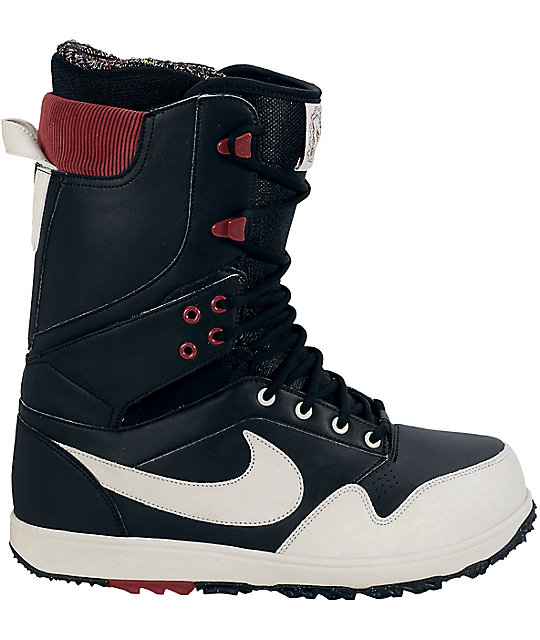 Nike Zoom Force Danny Kass Sail & Red Snowboard Boots Zumiez