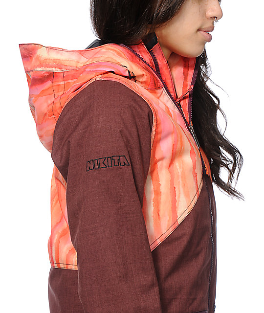 watercolor ski jacket